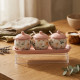 Porcelain Spice Jar Set - 4 Pcs